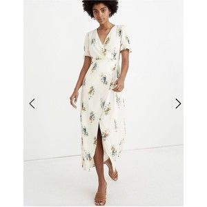 Madewell Ruffle-Sleeve Maxi Dress in Classic Corsage Size 2  Floral